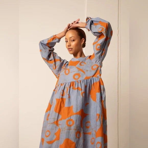 Osei Duro Mariam dress in print “all ideas” NWT - Picture 1 of 3